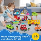 Fisher-price Little People Play House   School Bus 8 Figures Vehicles Gift Set