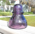 Nice Darker Purple Cd 490 Agee Australian Glass Insulator  v 