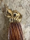 Vintage Rostfrei Knife Double Edge Stag Handle Wolf With Original Sheath