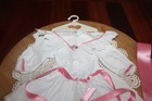 American Girl Doll Samantha Retired Pc Tea Party Dress   Party Slippers  Socks