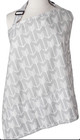 Kids N Such Gray Arrow Nursing Cover With Sewn In Burp Cloth Breastfeeding