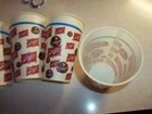 5 Vintage 1960 s Schlitz Beer Waxed Paper Drinking Cups Wisconsin Wi Bar Tavern