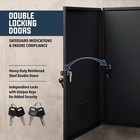 Dual Key Lock Steel Cabinet For Safe Storage2-door Narcotics Cabinet - Double Do