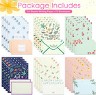 36 Pcs Stationary Set With Envelopes 6 Different Style Cute Letter Writing Kit 2