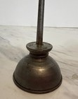 Vintage Small Mini 5  Tall Thumb Pump Oiler Oil Can Silver Tone