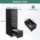 4drawer Metal Office Vertical File Cabinet With Lock File Storage Cabinet Office