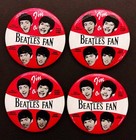 Official Beatles Fan  2 25  Vintage Music Novelty Pin-back Button