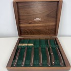 Vtg Cutco 1059 7-piece Classic Table Steak Knife Set Serrated Brown Handle