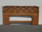 Vintage French Country Brown Cane King Headboard By Thomasville