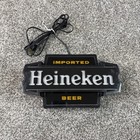 Vintage 1960 s Heineken Imported Beer Lighted Bar Sign 11  Unique 