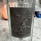 German Glass Beer Stein W  Pewter Lid Made In Germany  sommer 