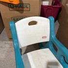 Vintage Little Tikes Tykes Green  White Kids Child Rocking Chair