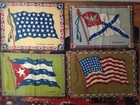 Vintage Tobacco Flannel Felt Flags  lot Of 7 