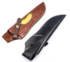 11  Custom Leaf Handmade Pure Leather Sheath For Fixed Blade Knife New