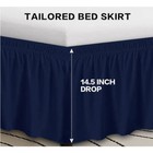 Bed Skirt Fit 12-16 Inch Soft Stretch Microfiber Fit  Bed Skirt King Queen
