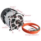 72v 1500w Brushless Differential Motor With Controller For Go Kart Atv Buggy Utv