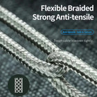 10ft Long Usb Fast Charger Cable For Iphone 14 13 12 11 8 Braided Charging Cord