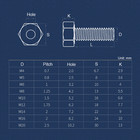 Stainless Steel Hex Head Bolts Cap Hollow Screws M4 M5 M6 M8 M10 M12 M14 M16 M20