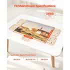 Uimoso 2000 Piece Puzzle Board With Drawer Cover Portable Wooden Jigsaw 40x29 In