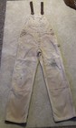 Carhartt Overalls Mens  Brown Duck Canvas Bib Double Knee Carpenter  36 X 32