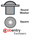 Cabentry 1000ct  8 X 1-1 4 Square Drive Round Washer Head Wood Screws Black