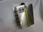 4 Qt Aluminum Oil Tank Vertical Mount Go Kart Fuel Cell Masport Pump Tank 13023
