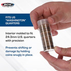 Quarter Coin Storage Tubes - 10ct   Archival Quality Plastic Coin Holders  Sc   