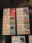 1962 Post Cereal Cfl  Box Back Panels Lot Of 5
