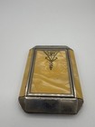1920   s-30   s Mirrored Compact  Silver Tone With Celluloid