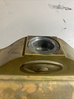 Brass Antique Inkwell  W glass Liner- - Very Heavy