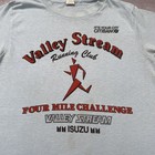 Vintage 80s Valley Stream Running Club Shirt Mens S New York Marathon Graphic