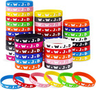 30 Piece Jesus Rubber Bracelets Silicone Wristbands Inspirational Christian
