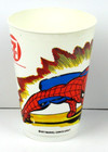 7-11 Marvel Slurpee Cup Spider-man Crouching 1977 Series 3 5  Diameter 5  Tall