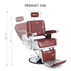 The Classics Burgundy Barber Seat- Heavy- Duty Hydraulic Reclining Salon Seat