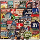 36 Pcs Large Size Retro Travel Stickers For Suitcase  Aesthetic Vintage Travel S
