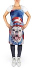 Caroline s Treasures American Bulldog Patriotic American Apron Dac5637apron