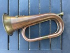 Vintage Royal Artillary Military Copper Brass Collectible Bugle Horn Removable