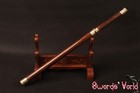 Hand Forged Chinese Tang Dao Folded Steel Rosewood Saya Sword Japanese Shirasaya