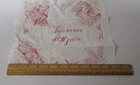 Souvenir Hankie Handkerchief Alsace Lorraine France White With Red Printing
