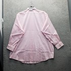 Van Heusen Dress Shirt Men 18 5 Pink Ultra Wrinkle Free Big Fit Stretch Collared