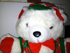 1990 Holiday Snowflake Teddy Bear Vintage Christmas Dan Dee Collectible Kmart 90