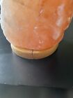 Himalayan Salt Lamp Natural Rock Shape Pink Crystal Rock Wooden Base