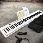 White 88-key Electric Piano Keyboard With Semi Weighted Keys  1000 Tones  Pedal
