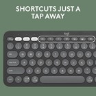 Logitech Pebble Keys 2 K380s Bluetooth Keyboard Slim Multi-device Tonal Graphite