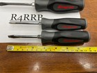 Snap-on Tools Usa New 6pc Dark Titanium Soft Grip Screwdriver Lot Set Sgdx60bdt
