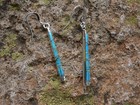 Turquoise Gemstone Opal Handcrafted Petite Bar Earrings Sterling Silver 925 F63