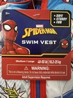 Swimming Vest - Marvel - Spiderman  age 3   40-55lb M l Swim Life Jacket Float