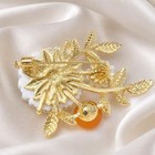 White Luxurious Flower Branch Brooch Pin