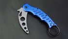 Aluminum Handle Trainer Training Knife Folding Saber New Karambit  Metal Blade