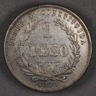 1877 Uruguay Silver Peso